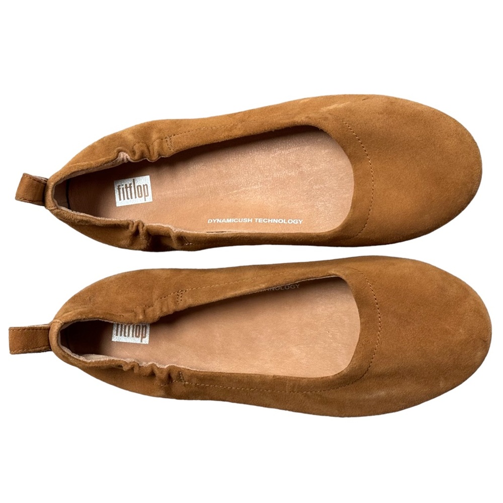 FitFlop Allegro Suede Leather Slip On Ballet Flats Size 8.5